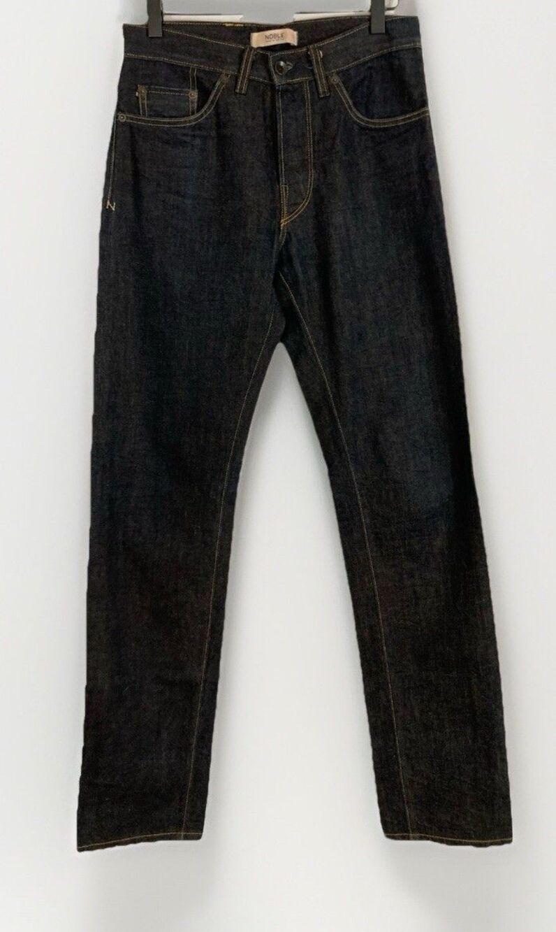Noble Truman Selvedge Jeans Mens 29x34 USA Organic Cotton Signed Denim